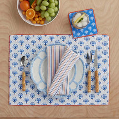 Ari Cocktail Napkins, Set of 4 - Blue