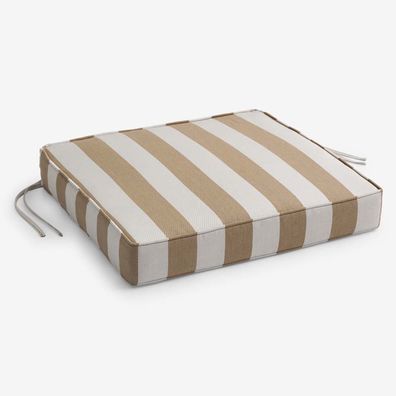 Replacement Boxed Edge Chair Cushion - Maxim Heatherbeige, 20 in. x 20 in.