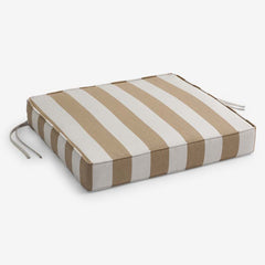 Replacement Boxed Edge Chair Cushion - Maxim Heatherbeige, 20 in. x 20 in.