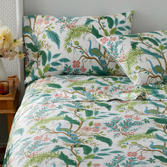 Peacock Classic Smooth Sateen Pillowcase Set - Cream, King