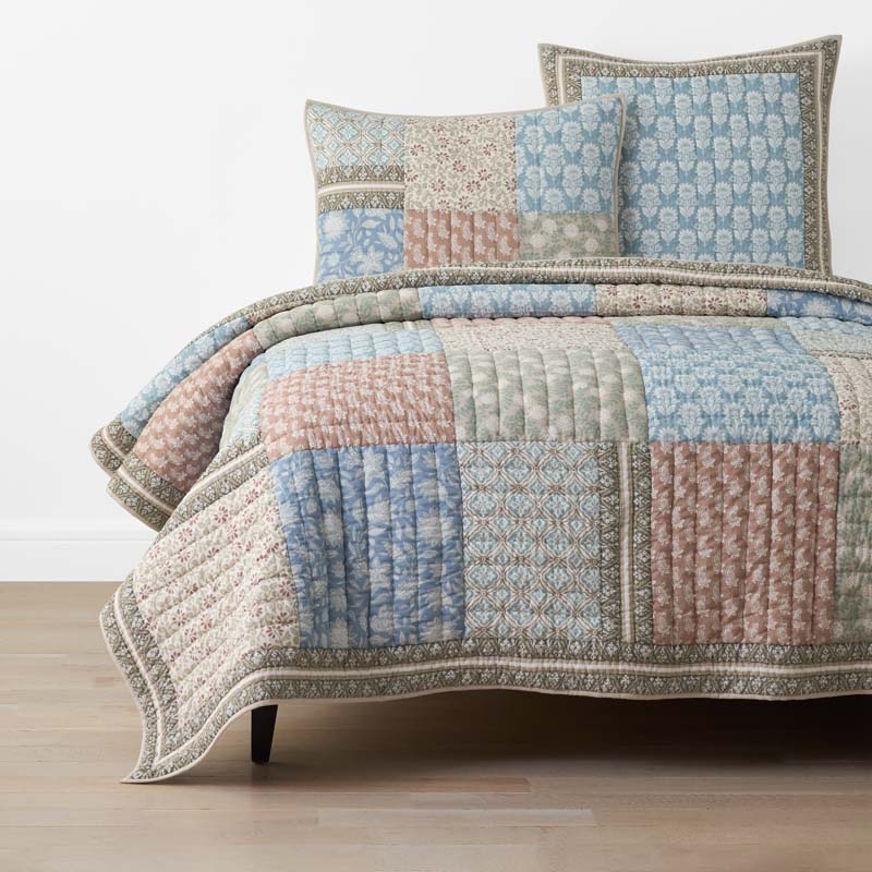 Anvitha Patchwork Quilt - Multi, Full/Queen