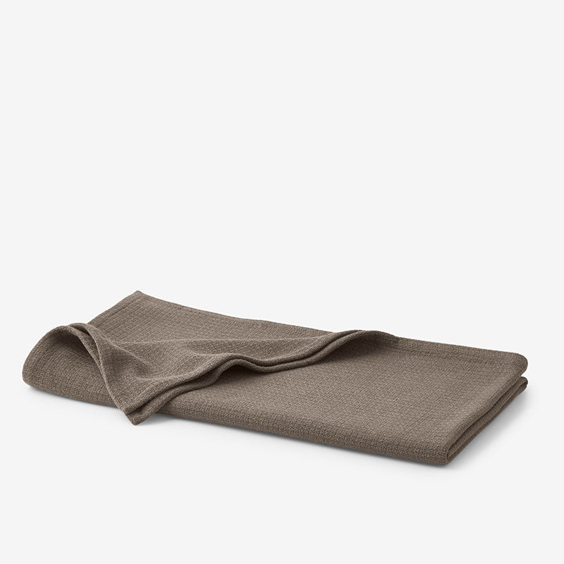 Cotton Weave Blanket Throw - Mocha