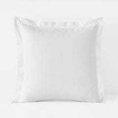 Embroidered Scallop Classic Cool Cotton Percale Sham - White, Euro