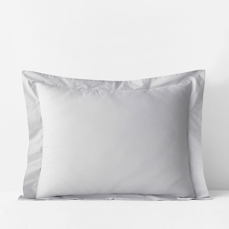 Premium Cool Supima® Cotton Percale Sham - Pearl Gray, Standard