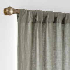Linen Window Curtain - Moss, 96 in.