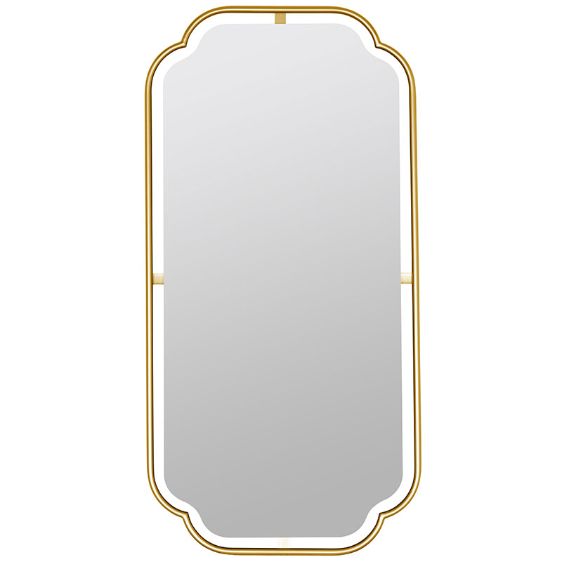 Gilded Floating Frame Wall Mirror - Gold