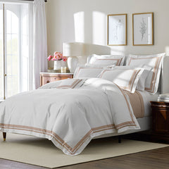 Double Border Premium Smooth Supima® Cotton Wrinkle-Free Sateen Sham - Rose, Euro