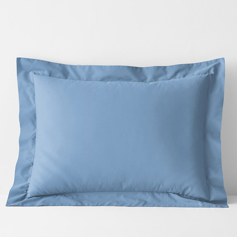 Classic Cool Cotton Percale Sham - Porcelain Blue, Standard