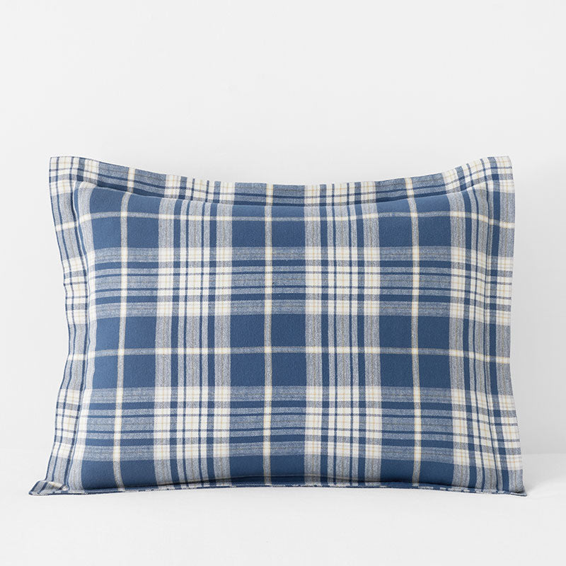 Classic Plaid Ultra-Cozy Cotton Velvet Flannel Sham - Scot, King