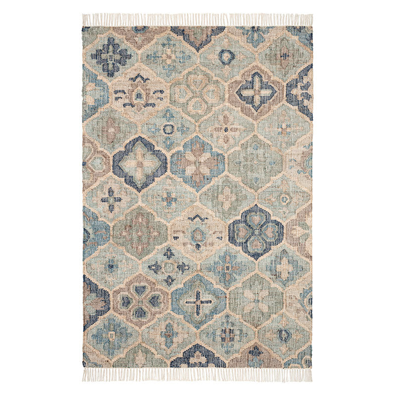Pali Handwoven Jute Rug - Blue, 3' x 5'