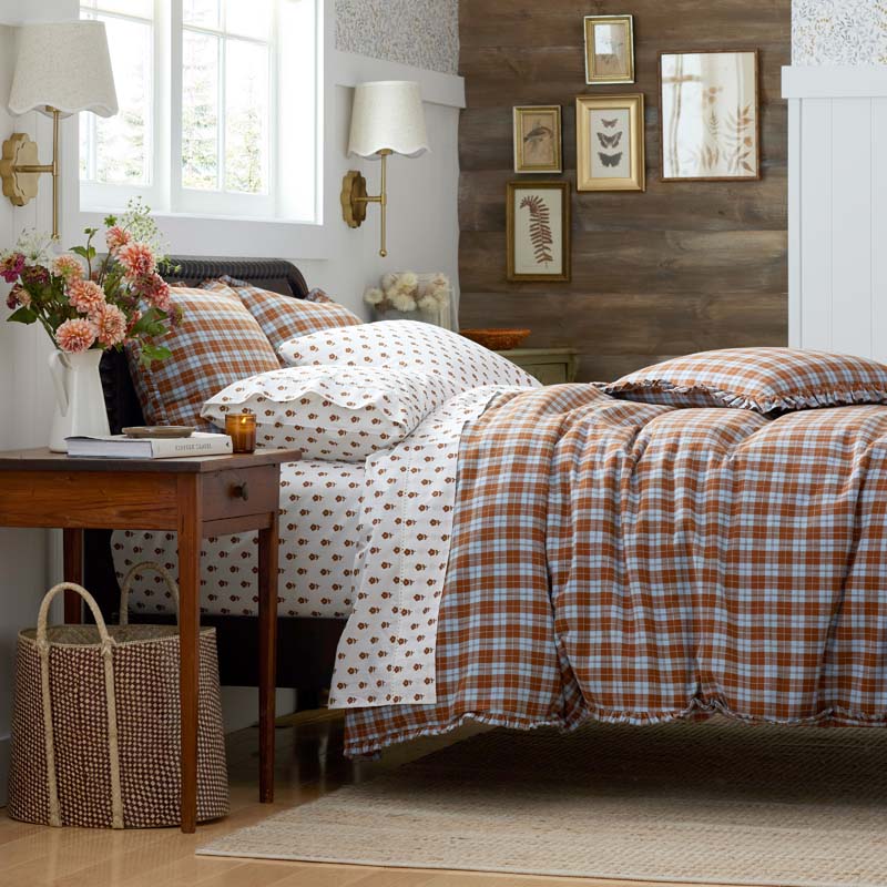 Classic Plaids Yarn-Dyed Cotton Duvet Cover - Harbor Plaid, King/Cal. King