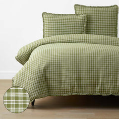 Classic Plaids Yarn-Dyed Cotton Duvet Cover - Henri Plaid, Full/Queen