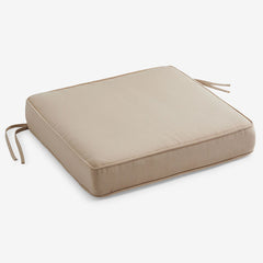 Replacement Boxed Edge Chair Cushion - Antique Beige, 21 in. x 19 in.