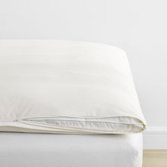 Classic Smooth Wrinkle-Free Sateen Mattress Topper Cover - Creme, Full