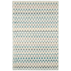 Poppy Handwoven Wool Rug - Blue, 5' x 8'