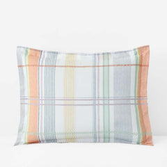 Alder Plaid Classic Cool Cotton Percale Sham - Multi, King