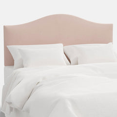 Saddle Velvet Headboard - Blush, Cal King