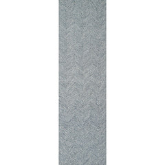 Herringbone Hand Tufted Wool Rug - Denim, 2' 3" x 8' Runner