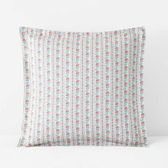 Delphine Classic Cool Cotton Percale Sham - Ivory Multi, Euro