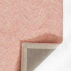 Herringbone Hand Tufted Wool Rug - Pink, 8' x 10'