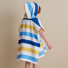 Hooded Poncho - Racer Stripe