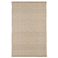 Diamond Handwoven Indoor/Outdoor Rug - Khaki, 8' x 10'