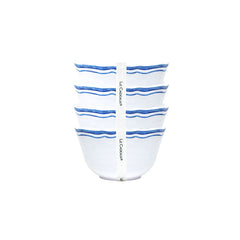 Maison Melamine Dip Bowl, Set of 4 - White/Blue