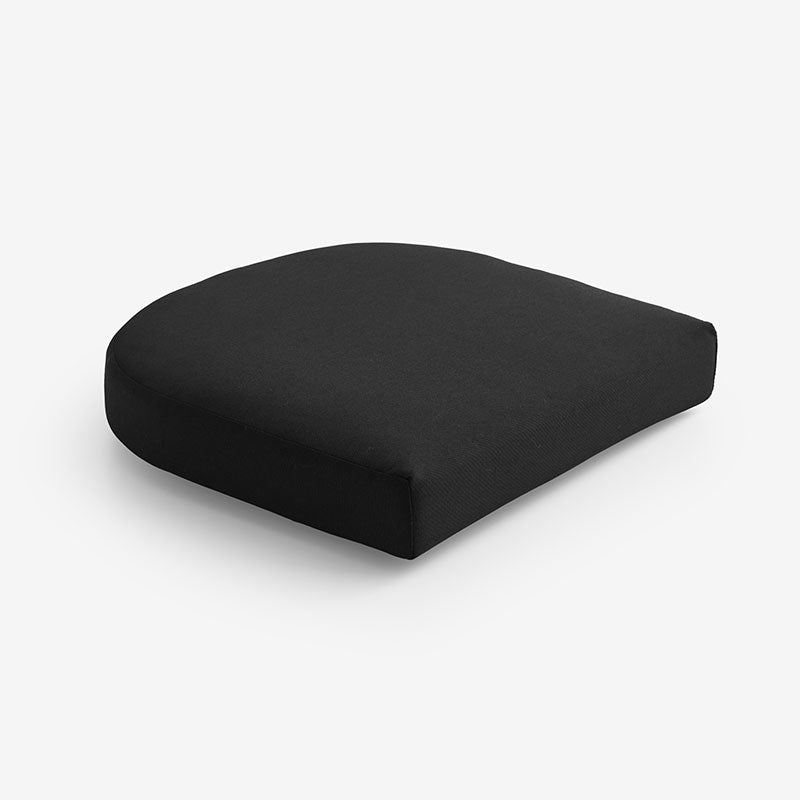 Contour Chair Cushion - Black, 18 in. x 18 in.