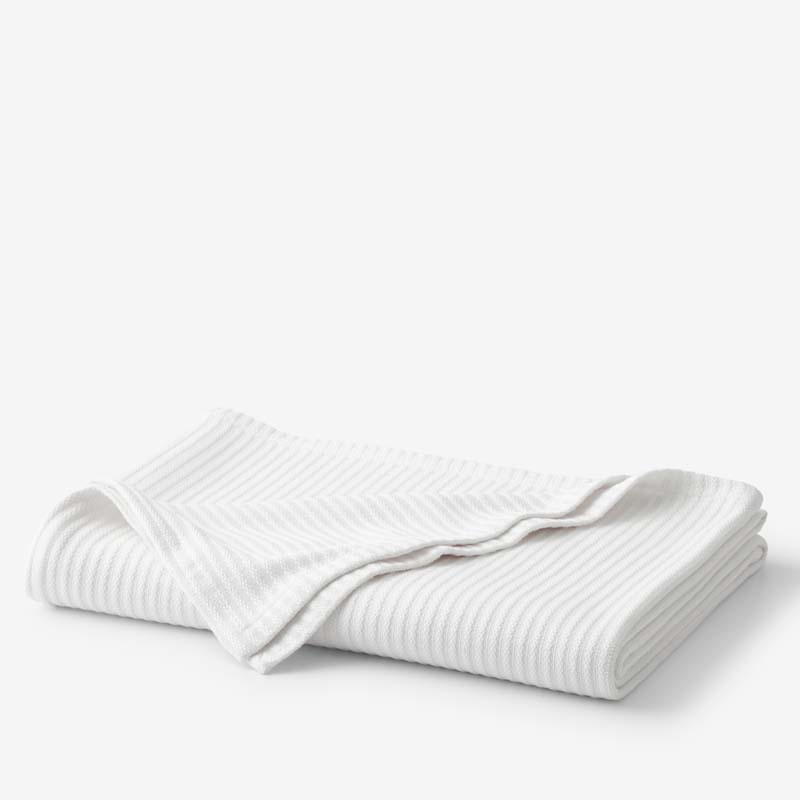 Egyptian Cotton Blanket - White, King/Cal. King