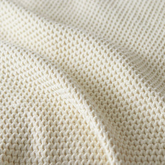 Garter Stitch Blanket - Birch, Twin/Twin XL