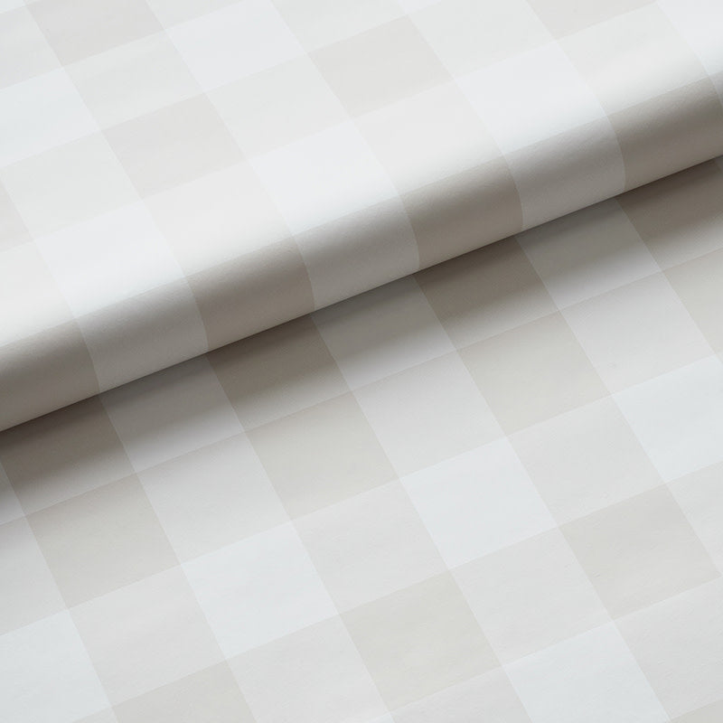Ditsy Gingham Removable Wallpaper - Beige, Roll