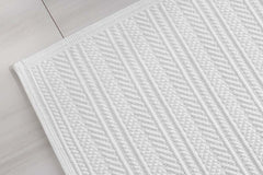 Flatwoven Textured Bath Mat - Stripe, 21 in. x 34 in.