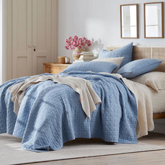 Air Layer Quilt - Denim Blue, Full/Queen
