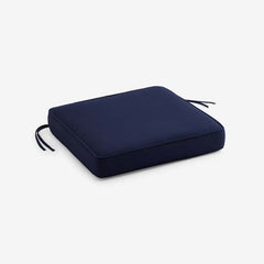 Rain Boxed Edge Replacement Chair Cushion - Navy, 16 in. x 15 in.