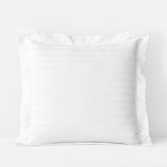 Dobby Stripe Classic Smooth Wrinkle-Free Sateen Sham - White, Euro