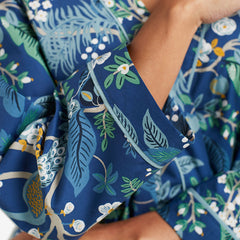 Poplin Women's Robe - Peacock, XS/S