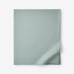 Classic Ultra-Cozy Cotton Velvet Flannel Flat Bed Sheet - Seafoam, Queen