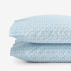 Idril Classic Cool Cotton Percale Pillowcase Set - Geo, King