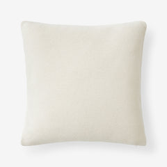 Classic All Season Breathable Cotton Knit Decorative Pillow Cover - Ivory