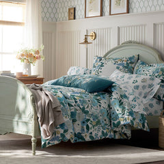 Garden Party Decorative Lumbar Pillow Cover - Blue Multi