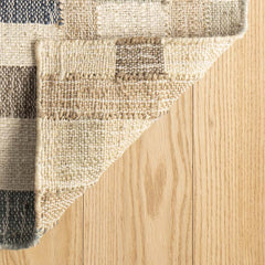 Mosaic Handwoven Jute Rug - Blue, 2' x 3'
