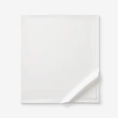 Classic Smooth Sateen Solid Flat Bed Sheet - White, King/Cal King