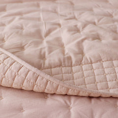 Pintuck Quilt - Faded Rose, Full/Queen