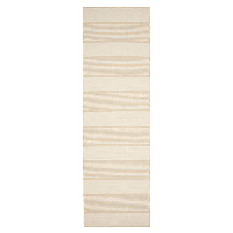 La Mirada Handwoven Cotton Rug - Wheat, 2' 6" x 8' Runner