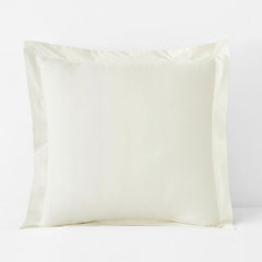 Classic Cool Cotton Percale Sham - Cream, Euro