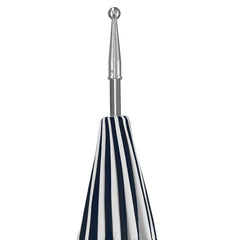 Round Two-Tone Pagoda Outdoor Patio Umbrella, Fiberglass with Push Lift - Navy, 8.5'