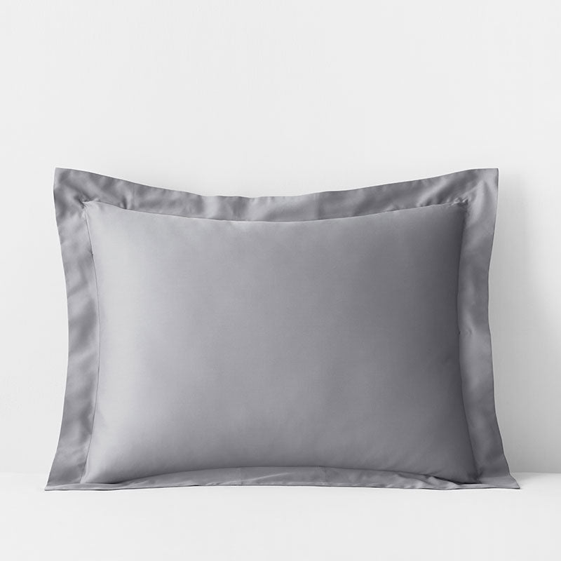 Classic Smooth Rayon Made From Bamboo Sateen Sham - Pebble Gray, Standard