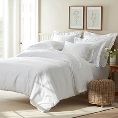 Classic Smooth Sateen Solid Pillowcase Set - White, Standard