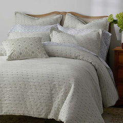 Leonie Duvet Cover - Green, King/Cal. King
