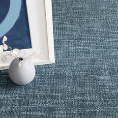 Crosshatch Hand Hooked Wool Rug - Denim, 8' x 10'